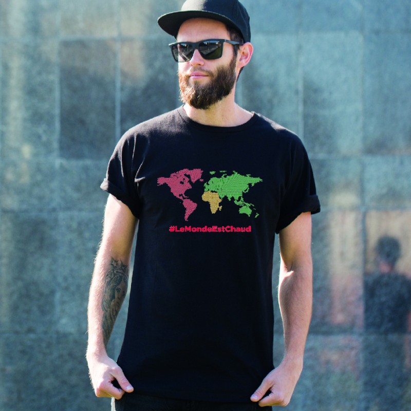 T-shirt LE MONDE EST CHAUD / Homme